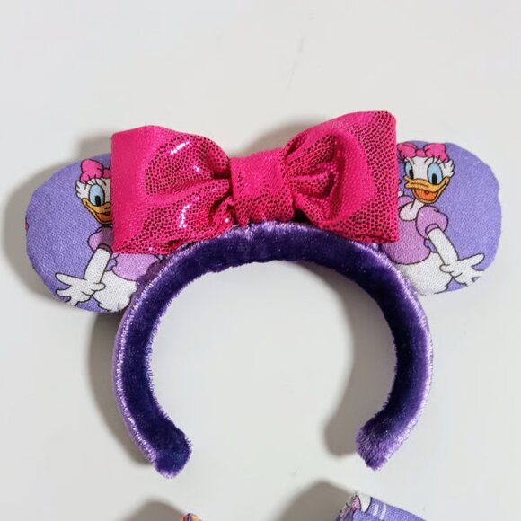 Custom Made Disney Daisy Duck Purple Ears that Fit Labubu - Picture 2 of 3